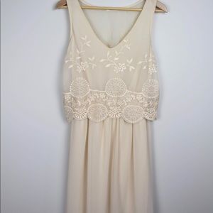 Noul Tiered Embroidered Dress